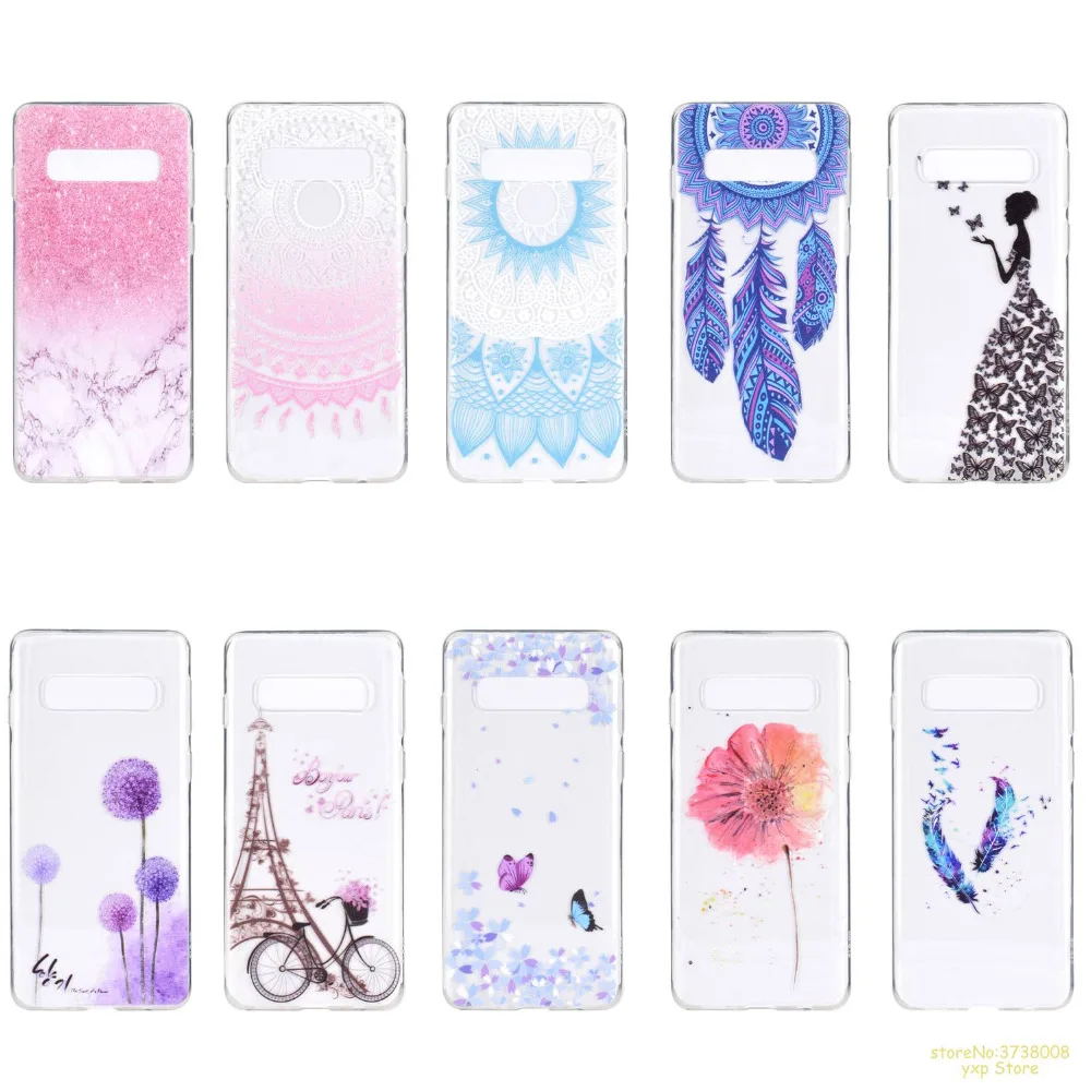 For Samsung Galaxy S10 /S10 E /S10 Plus / A8s phone case Flowers Tower Dandelion bicycle feather Painted silicone TPU cover etui
For Samsung Galaxy S10 /S10 E /S10 Plus / A8s phone case Flowers Tower Dandelion bicycle feather Painted silicone TPU cover etui