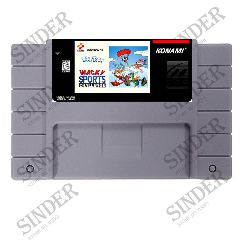 Tiny Toon Adventures Wacky Sports Challenge Good Quality 16 bit Big Gray Game Card For NTSC Game Player
Tiny Toon Adventures Wacky Sports Challenge Good Quality 16 bit Big Gray Game Card For NTSC Game Player