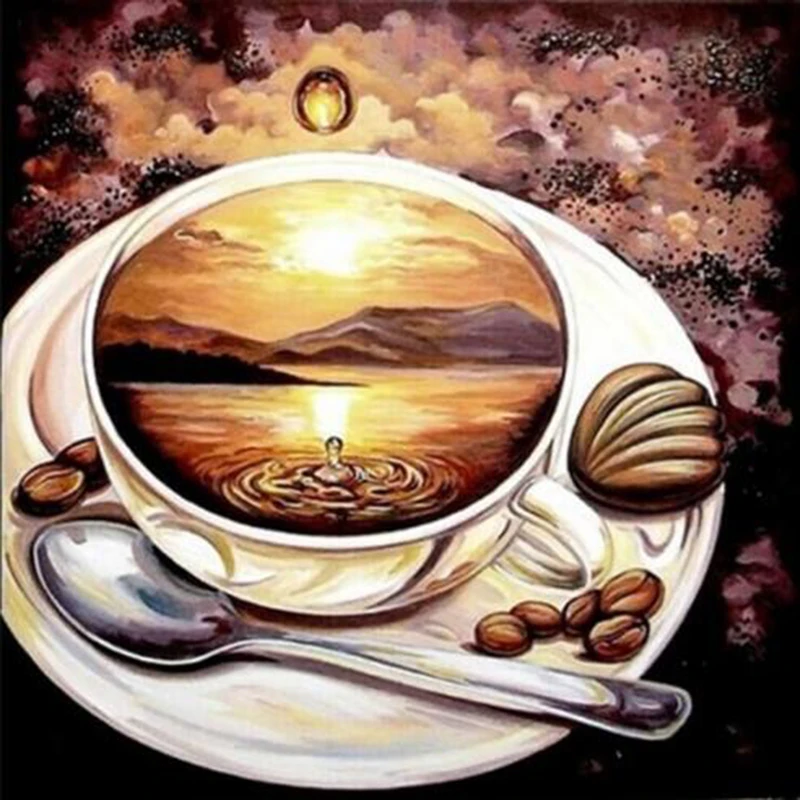 diy Round diamond painting 3d diamond painting cross stitch landscape in Coffee cup of mosaic embroidery painting
diy Round diamond painting 3d diamond painting cross stitch landscape in Coffee cup of mosaic embroidery painting