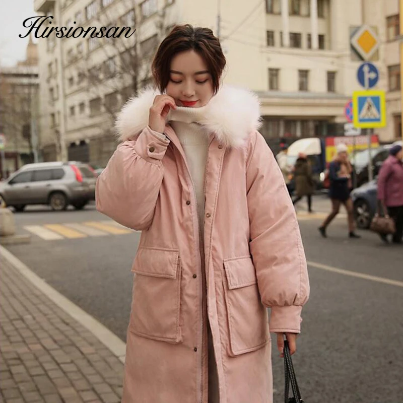 Hirsionsan Winter Coat Women Hooded Cute Long Pink Jacket Female Korean Fashion Warm Loose Thicken Casual Oversized Outerwear
Hirsionsan Winter Coat Women Hooded Cute Long Pink Jacket Female Korean Fashion Warm Loose Thicken Casual Oversized Outerwear