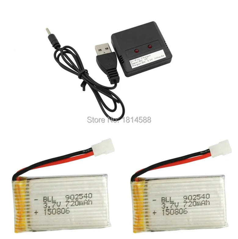 Syma X5C X5SC X5SW X5C-1 V931 H5C CX-30 CX-30W quadrocopter 3.7V 720mAh lithium battery package 2 +1 2 charge balance charge
Syma X5C X5SC X5SW X5C-1 V931 H5C CX-30 CX-30W quadrocopter 3.7V 720mAh lithium battery package 2 +1 2 charge balance charge