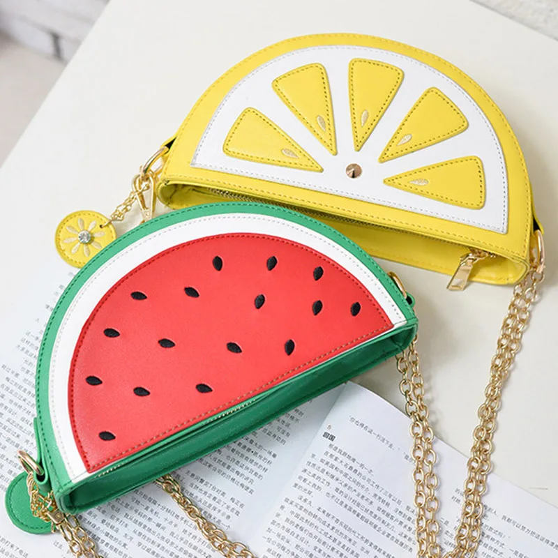 2019 summer new female bag PU leather women bag cute fruit packet chain shoulder messenger bag orange watermelon Strawberry bag
2019 summer new female bag PU leather women bag cute fruit packet chain shoulder messenger bag orange watermelon Strawberry bag