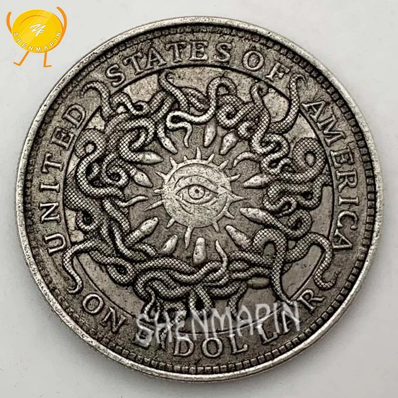 Eye in the Sky Commemorative Coin One Dollar Brass Silver Coins Collectibles US Religion Masonic Liberty Honor Challenge Coin
Eye in the Sky Commemorative Coin One Dollar Brass Silver Coins Collectibles US Religion Masonic Liberty Honor Challenge Coin