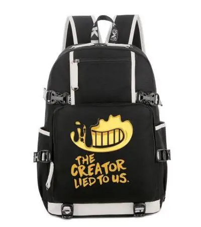 Game Bendy and The Ink machine backpack Teenage Girl Backpacks women Notebook Daily men shoulder travel bag student schoolbag
Game Bendy and The Ink machine backpack Teenage Girl Backpacks women Notebook Daily men shoulder travel bag student schoolbag