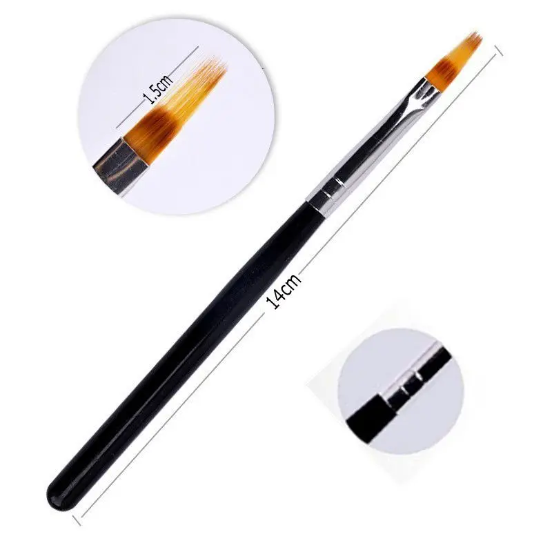 1pcs Ombre Gradient Brush Tool Nail Art Manicure Pen Gradient Drawing Tool Metal Handle Painting Brush for Nail Art & Designs
1pcs Ombre Gradient Brush Tool Nail Art Manicure Pen Gradient Drawing Tool Metal Handle Painting Brush for Nail Art & Designs