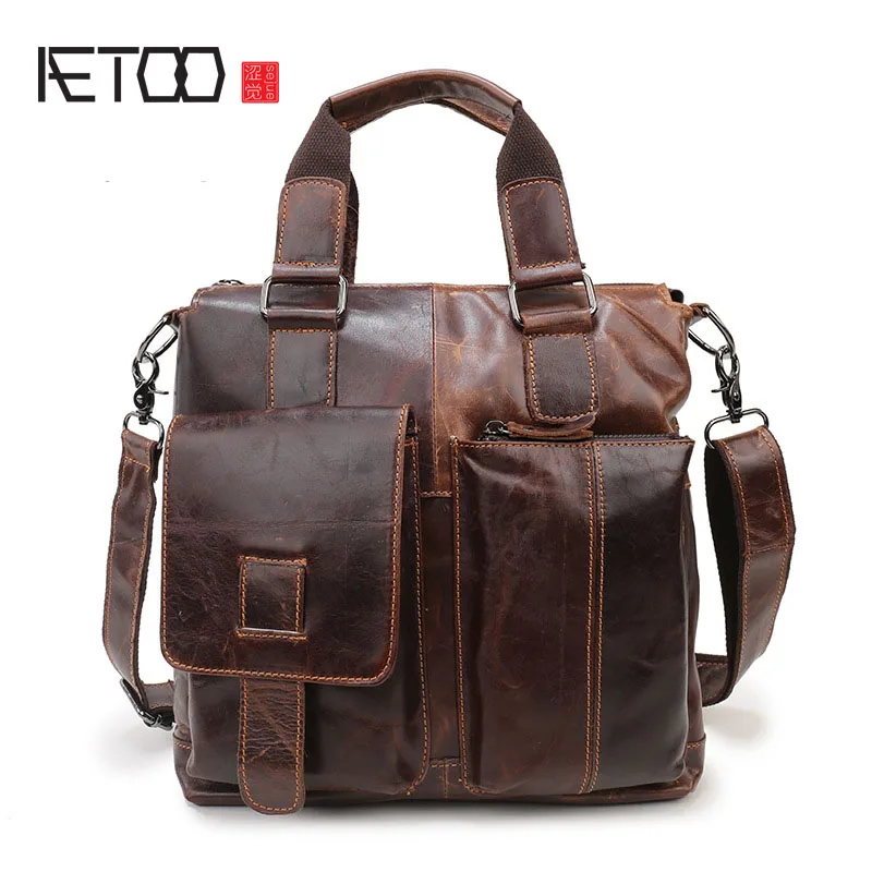 AETOO New leather men bag casual men bag shoulder bag Messenger bag head leather fashion tide package
AETOO New leather men bag casual men bag shoulder bag Messenger bag head leather fashion tide package