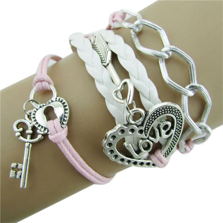 2018 Best Price Infinity Love Heart Key Lock Friendship Antique Leather Charm Bracelet 1109212510#0.5
2018 Best Price Infinity Love Heart Key Lock Friendship Antique Leather Charm Bracelet 1109212510#0.5