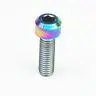 LOT 4 M8x25mm Pitch 1.25mm Rainbow GR5 Titanium Motorcycle Chamfer Column Head Cap Screw Bolts