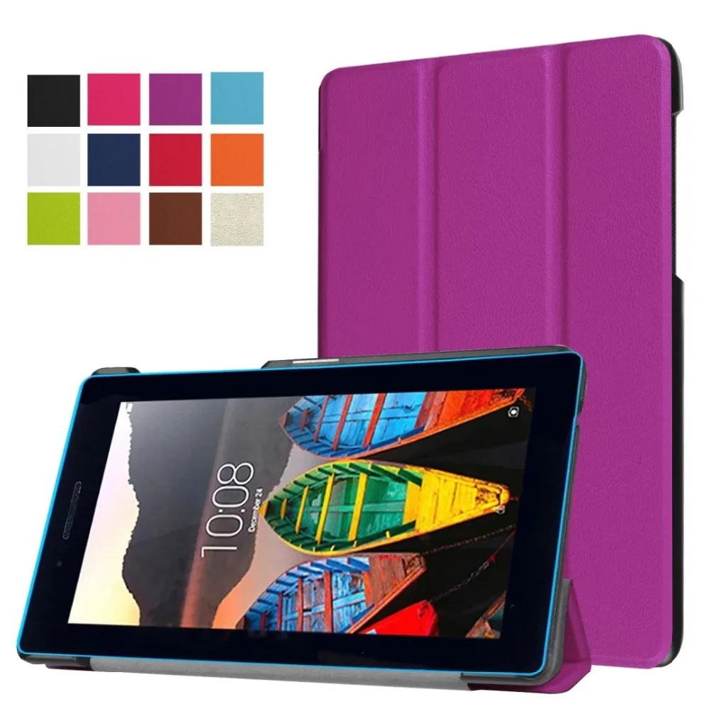 For Lenovo Tab3 7 Essential 710F 710I 7 inch Tablet Ultra Slim Custer 3-Folder Folio Stand PU Leather Magnetic Skins Shell Cover For Lenovo Tab3 7 Essential 710F 710I 7 inch Tablet Ultra Slim Custer 3-Folder Folio Stand PU Leather Magnetic Skins Shell Cover<br><br>Aliexpress