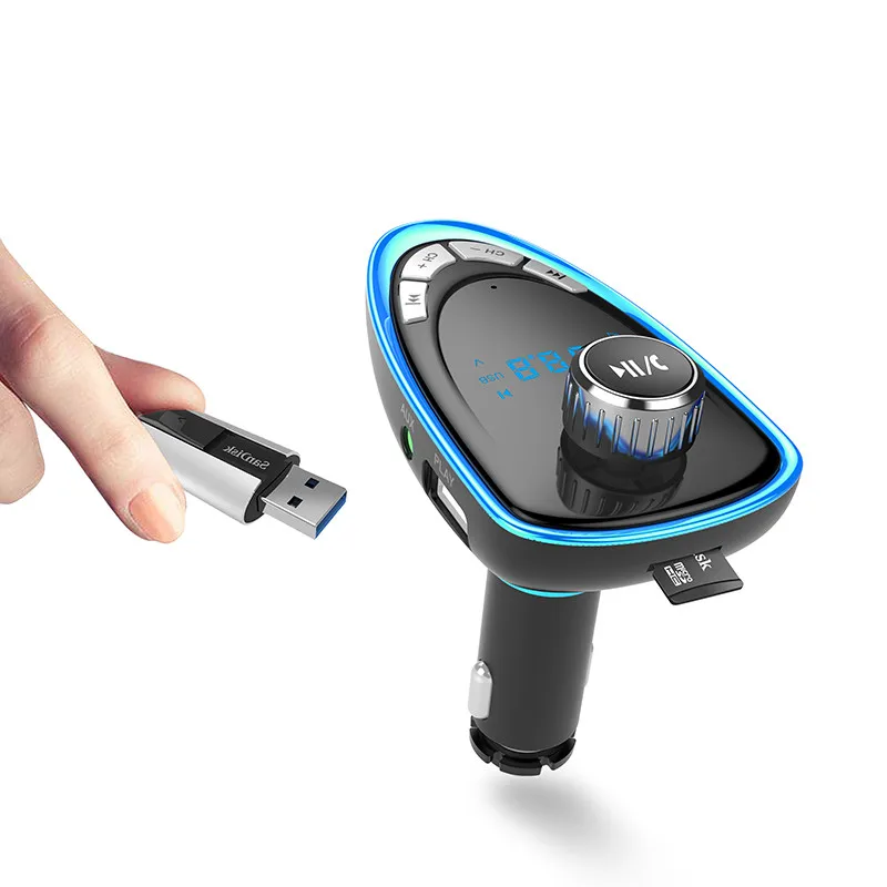 Bluetooth HandsFree Car Kit FM Transmitter AUX Audio Car MP3 Player Dual USB 3.1A Car Charger Support TF Card U Disk
Bluetooth HandsFree Car Kit FM Transmitter AUX Audio Car MP3 Player Dual USB 3.1A Car Charger Support TF Card U Disk