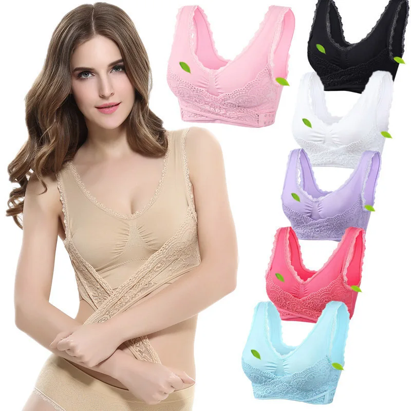 Seamless Bra Push Up Vest Bras For Women Female Underwear Soft Comfortable Wirefree Sleep Lace Bra Shockproof Fitness Bralette
Seamless Bra Push Up Vest Bras For Women Female Underwear Soft Comfortable Wirefree Sleep Lace Bra Shockproof Fitness Bralette
