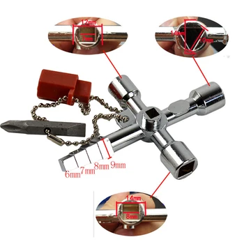 1pc Panther Section New Multifunctional 5 In 1 Universal Cross Square Triangle Train Electrical Cabinet Elevator Key
1pc Panther Section New Multifunctional 5 In 1 Universal Cross Square Triangle Train Electrical Cabinet Elevator Key