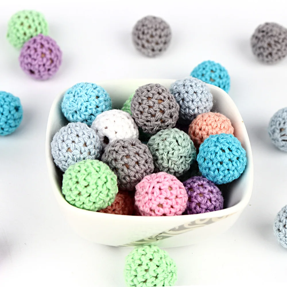 TYRY.HU 200pc Crochet Round Wooden Beads Handmade ball 16mm Baby Chewable Teething Beads For Mom Jewelry Making Necklace DIY
TYRY.HU 200pc Crochet Round Wooden Beads Handmade ball 16mm Baby Chewable Teething Beads For Mom Jewelry Making Necklace DIY
