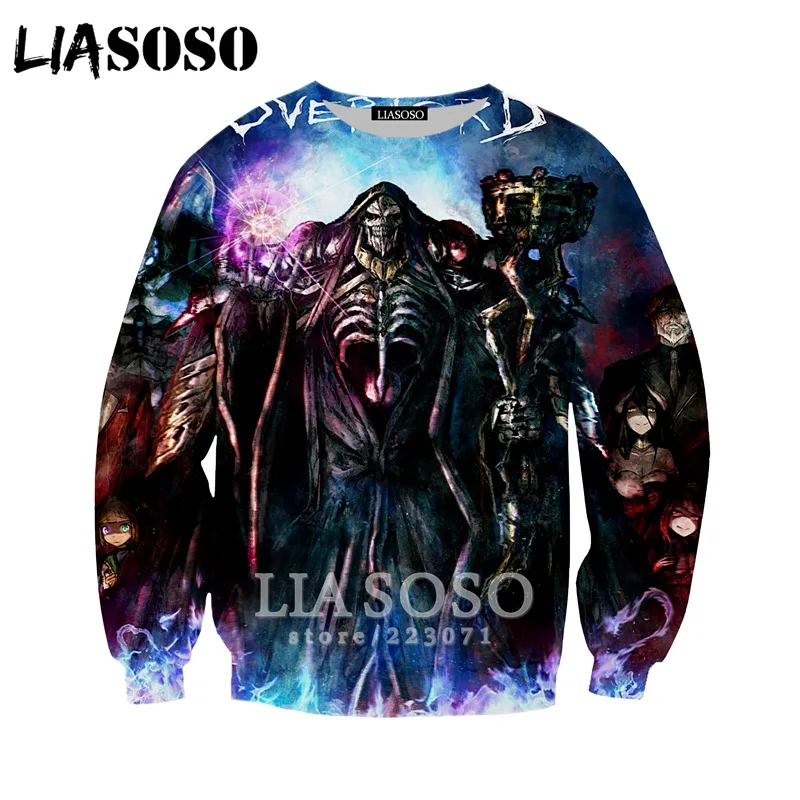 LIASOSO Autumn Fashion Hoodies Men Women 3D Print Anime Overlord Sweatshirt Casual Unisex Long-Sleeved Harajuku Pullover A102-03
LIASOSO Autumn Fashion Hoodies Men Women 3D Print Anime Overlord Sweatshirt Casual Unisex Long-Sleeved Harajuku Pullover A102-03