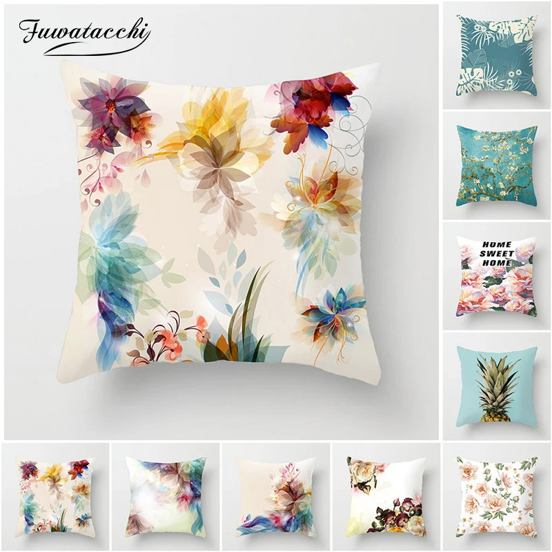 Fuwatacchi Watercolor Floral Cushion Cover Leaf Flower Pillow Case for Home Cafe Car Sofa Bed Restaurant Decoration Pillowcase
Fuwatacchi Watercolor Floral Cushion Cover Leaf Flower Pillow Case for Home Cafe Car Sofa Bed Restaurant Decoration Pillowcase