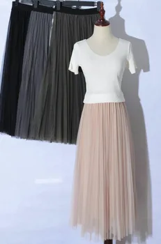 Saia Midi Faldas Mujer Skirt Empire Polyester Cotton Europe And America Real 2019 New Style Women's Pleated Half-length Skirt
Saia Midi Faldas Mujer Skirt Empire Polyester Cotton Europe And America Real 2019 New Style Women's Pleated Half-length Skirt