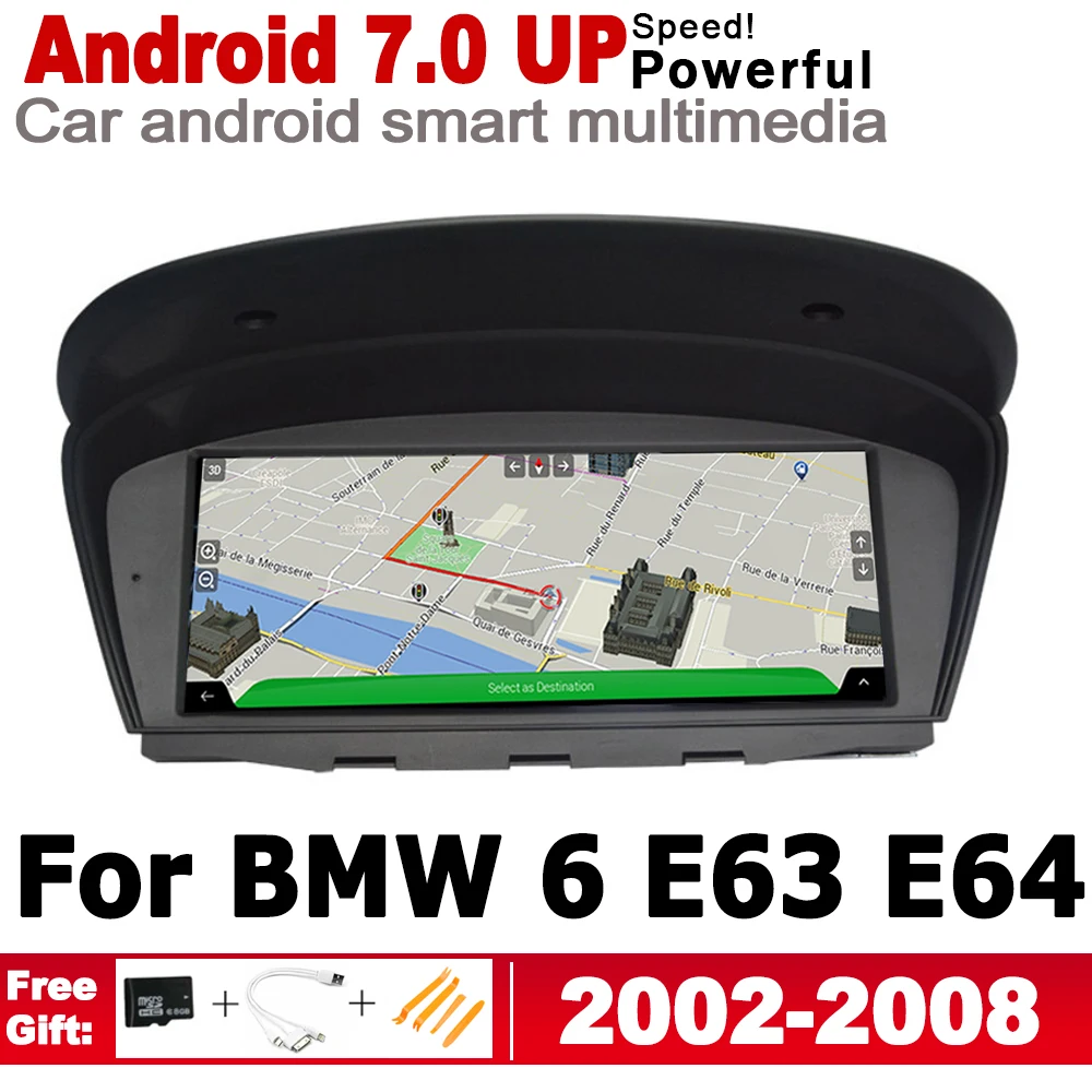 2G+16G HD Screen Stereo Android 7.0 up Car radio GPS Navi Map multimedia player For BMW 6 E63 E64 2002~2008 CCC Navigation WiFi
2G+16G HD Screen Stereo Android 7.0 up Car radio GPS Navi Map multimedia player For BMW 6 E63 E64 2002~2008 CCC Navigation WiFi
