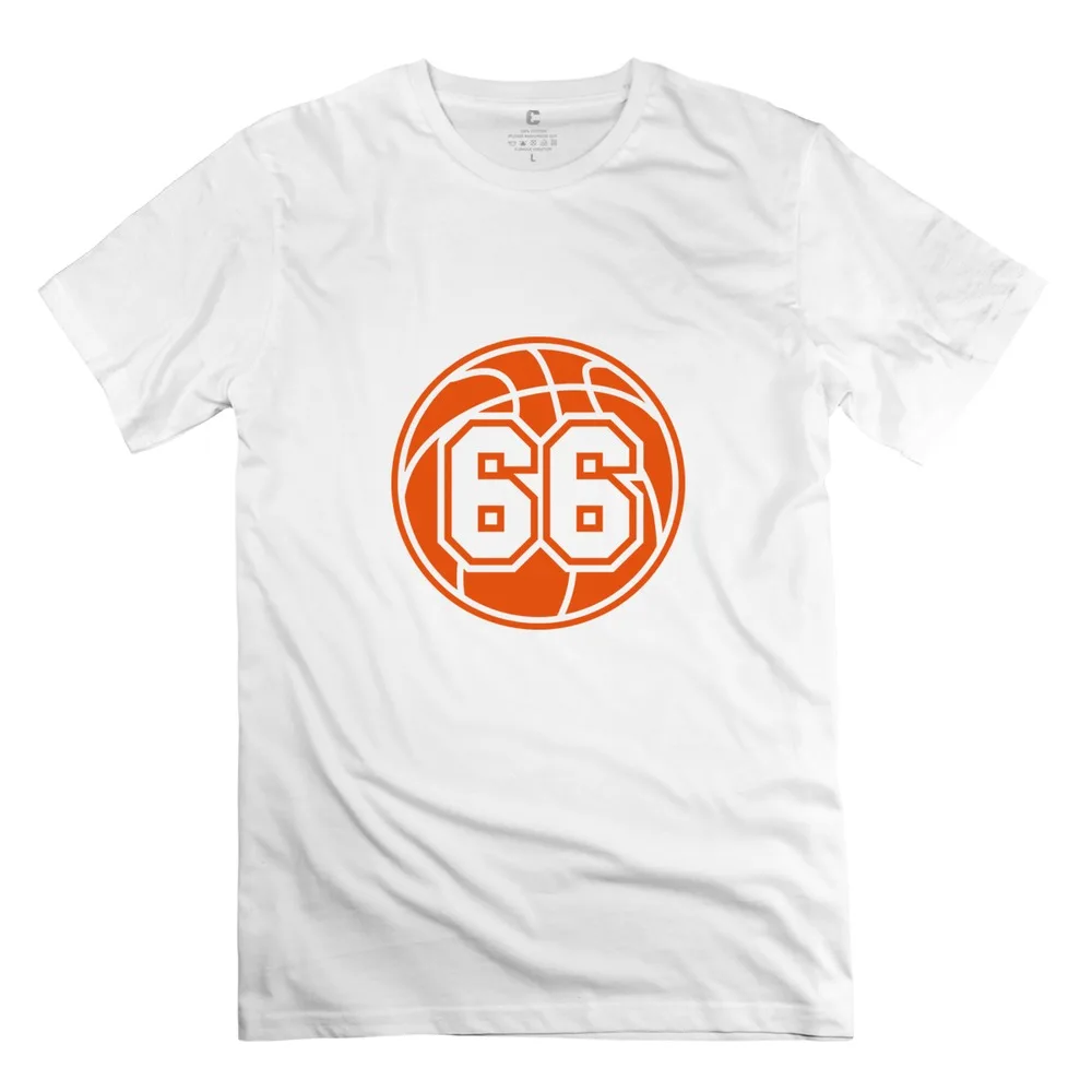 66 Basketball Vector Men's T ShirtFunny Short Sleeve Teeshirts For guy Top Brand | Мужская одежда