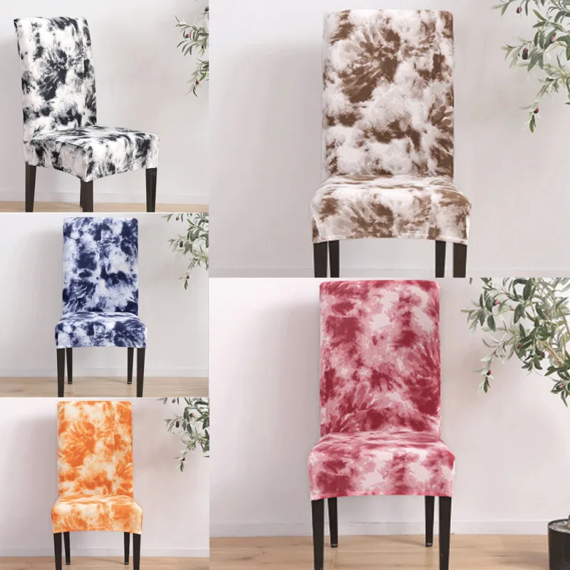 Removable Printed Chair Cover Stretch Slipcovers Dining Room Stool Comfortable Party Home Wedding Decoration | Дом и сад