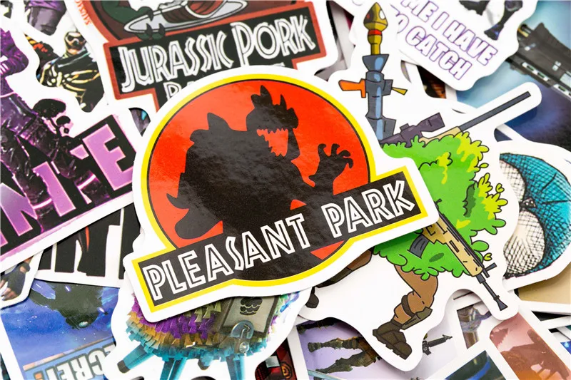 100 PCS Game Sticker Anime Animal Stickers Gifts for Children To Laptop Suitcase Guitar Fridge Bicycle Toy stickers (8)