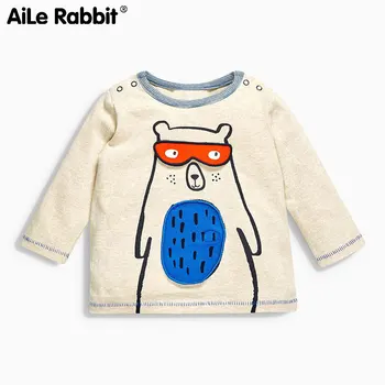 AiLe Rabbit style brand children's wear autumn new children's T-shirt cartoon printed long sleeved Boy T-Shirt knitted Jersey
AiLe Rabbit style brand children's wear autumn new children's T-shirt cartoon printed long sleeved Boy T-Shirt knitted Jersey