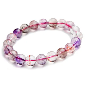 10mm Genuine Natural Colorful Rutilated Quartz Super Seven 7 Melody Stone Crystal Round Beads Stretch Charm Bracelet Femme
10mm Genuine Natural Colorful Rutilated Quartz Super Seven 7 Melody Stone Crystal Round Beads Stretch Charm Bracelet Femme