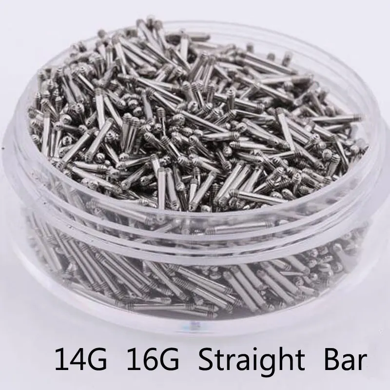 50pcs 14G 16G Stainless Steel Straight Bar Replacement Nose Barbell Earring Tongue Eyebrow Ring Body Piercing Jewelry
50pcs 14G 16G Stainless Steel Straight Bar Replacement Nose Barbell Earring Tongue Eyebrow Ring Body Piercing Jewelry