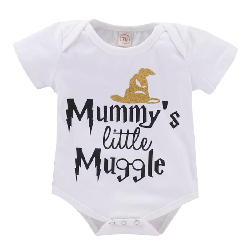 Toddler Baby Cothing "Mummy's Little Muggle" Print Newborn Infant Baby Boys Girls Bodysuit Playsuit Cotton One Piece Outfits
Toddler Baby Cothing "Mummy's Little Muggle" Print Newborn Infant Baby Boys Girls Bodysuit Playsuit Cotton One Piece Outfits
