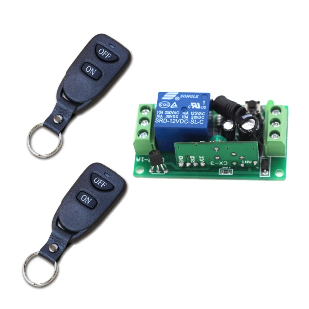 DC9V 12V 24V 1CH Mini Wireless Remote Control Switch 4 piece Receiver&2 piece Transmitter Garage Door / Window /Alarm
DC9V 12V 24V 1CH Mini Wireless Remote Control Switch 4 piece Receiver&2 piece Transmitter Garage Door / Window /Alarm