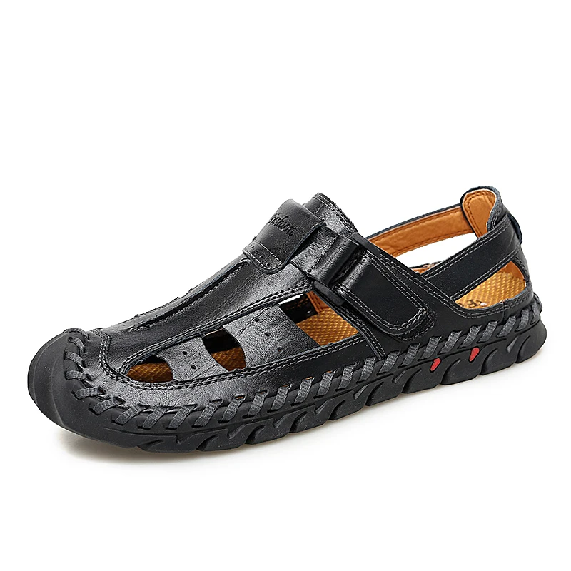 LeFoche Men Summer Large Size Hand-Stitching Outdoor Non-Slip Hook&Loop Casual sandals
LeFoche Men Summer Large Size Hand-Stitching Outdoor Non-Slip Hook&Loop Casual sandals