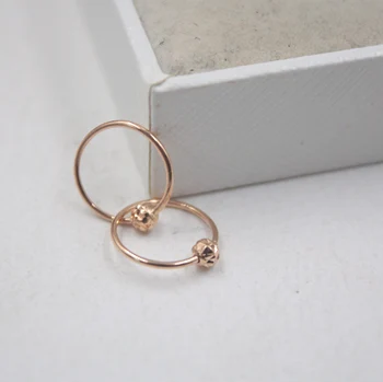 Real 18K Rose Gold Earrings Perfect Carved Bead 3mm Circle Woman Lucky Hoop 12mmDia Earrings Jewelry
Real 18K Rose Gold Earrings Perfect Carved Bead 3mm Circle Woman Lucky Hoop 12mmDia Earrings Jewelry