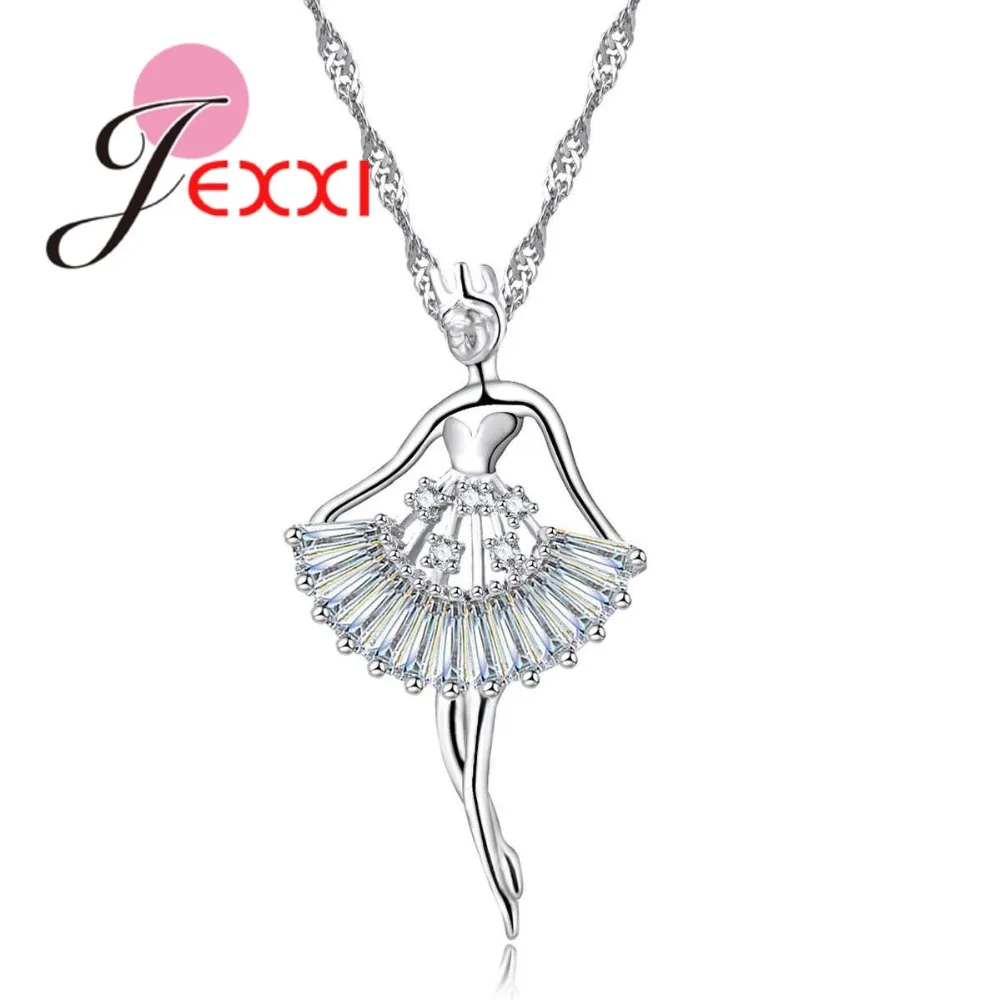 JEXXI Gorgeous Halo CZ Crystal Dancer Beaty Water-wave Chain 925 Sterling Silver Jewelry for Women Wedding Necklace
JEXXI Gorgeous Halo CZ Crystal Dancer Beaty Water-wave Chain 925 Sterling Silver Jewelry for Women Wedding Necklace