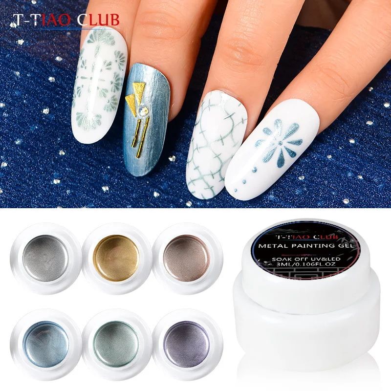 T-TIAO CLUB 3ml Painting Gel Metal Nail Uv Painting Gel Glitter Stamping Spider UV Gel Lacquer Soak Off Nail Art Color Polish
T-TIAO CLUB 3ml Painting Gel Metal Nail Uv Painting Gel Glitter Stamping Spider UV Gel Lacquer Soak Off Nail Art Color Polish