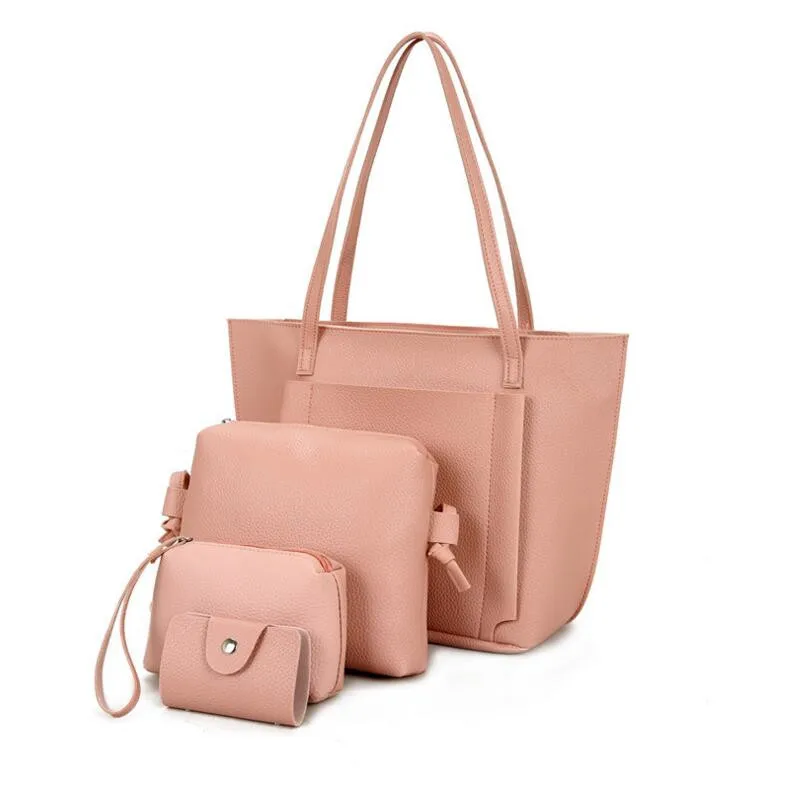 Wholesale 2019 4Pcs/Set Fashion Women Messenger Bag Zipped Composite Leather Solid Color Handbag Ladies Girls Purse Shoulder Bag
Wholesale 2019 4Pcs/Set Fashion Women Messenger Bag Zipped Composite Leather Solid Color Handbag Ladies Girls Purse Shoulder Bag