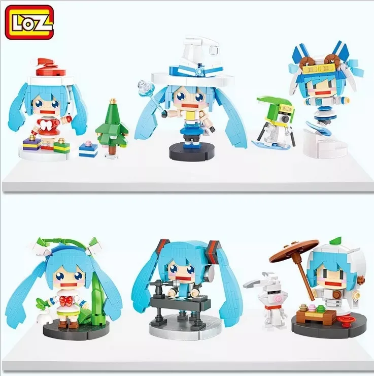 LOZ Hatsune Miku Musical Tea Art Christmas Skating Magic Miku Mini Building Blocks Toys Diy Model Toy for Children 6+ 1413 -1418
LOZ Hatsune Miku Musical Tea Art Christmas Skating Magic Miku Mini Building Blocks Toys Diy Model Toy for Children 6+ 1413 -1418