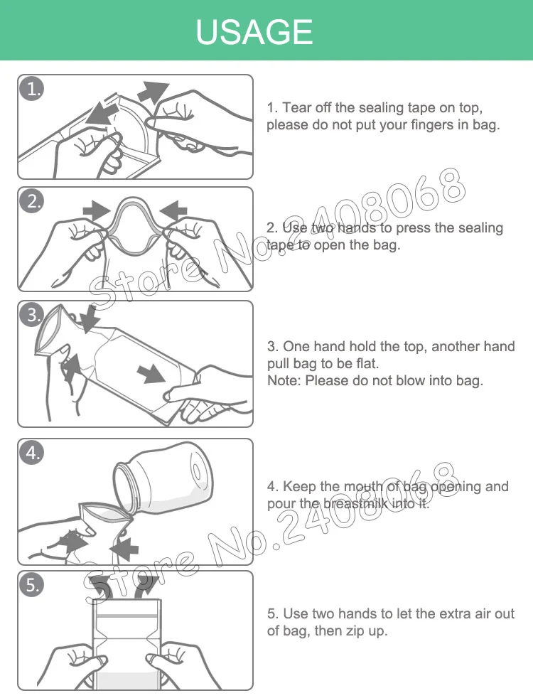 Baby-Food-Storage-Bag-Breast-Milk-Storage-Bags-Easy-Pour-Pump-Accessory-Milk-Breastmilk-Save-In-Freezer-100ml-180ml-200ml-0