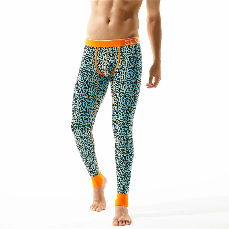 Herren Leggings Leopard Druck Lange Unterhosen Baumwolle Manner Winter Warme Hosen Ropa Termica Hombre Thermische Unterwasche Kompression Lange Unterhosen Aliexpress