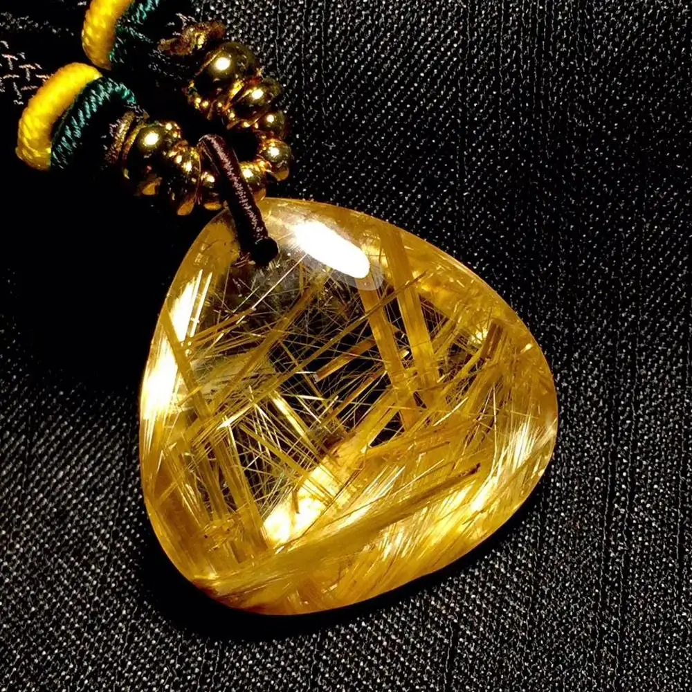 Certificate Natural Gold Rutilated Quartz Titanium Pendant Triangle Gemstone Best Gift 24x24x10mm Crystal Stone Pendant AAAAA
Certificate Natural Gold Rutilated Quartz Titanium Pendant Triangle Gemstone Best Gift 24x24x10mm Crystal Stone Pendant AAAAA