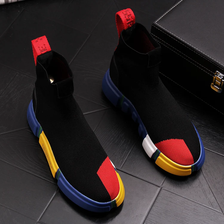 Luxury Brand Mens Casual Comfort Shoes High Top Fly Socks Shoes Man Breathable Short Cowboy Black Trending Ankle shoes
Luxury Brand Mens Casual Comfort Shoes High Top Fly Socks Shoes Man Breathable Short Cowboy Black Trending Ankle shoes