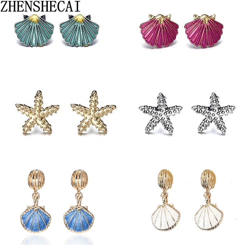 Vintage Ocean Blue Drop Earrings 2019 For Women Brincos Elegant Starfish Sea Shell Earring BOHO Bohemian Beach Korean Jewelry
Vintage Ocean Blue Drop Earrings 2019 For Women Brincos Elegant Starfish Sea Shell Earring BOHO Bohemian Beach Korean Jewelry