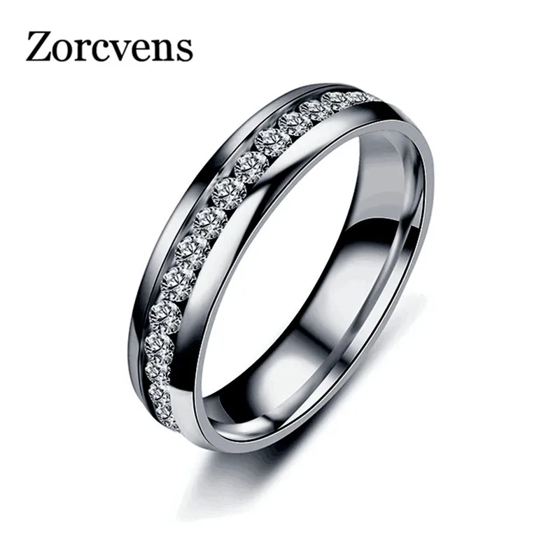 ZORCVENS Crystal Big Wedding Rings For Women Romantic Stainless Steel Ring Bague Femme Gold-Color Ring
ZORCVENS Crystal Big Wedding Rings For Women Romantic Stainless Steel Ring Bague Femme Gold-Color Ring