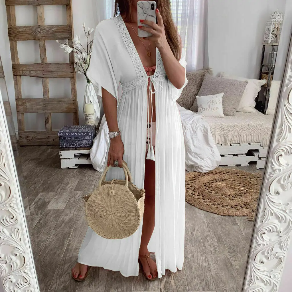 2019 new arrival solid summer Bikini Cover Up Beach Dress Swimwear Chiffon Beachwear Bathing Suit Summer Holiday Kimono Cardigan
2019 new arrival solid summer Bikini Cover Up Beach Dress Swimwear Chiffon Beachwear Bathing Suit Summer Holiday Kimono Cardigan