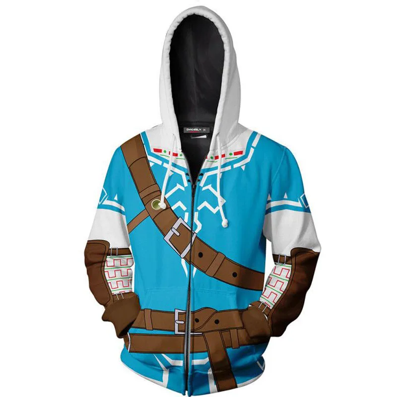 The Legend of Zelda Hoodie Breath of the Wild Link Green Blue 3D Print Zipper Hoodies Sweatshirts Cosplay Hooded Coat Jacket
The Legend of Zelda Hoodie Breath of the Wild Link Green Blue 3D Print Zipper Hoodies Sweatshirts Cosplay Hooded Coat Jacket