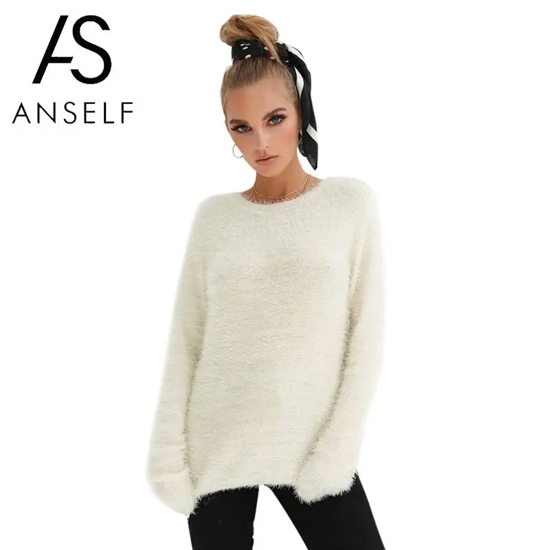 2019 Autumn Sweaters Women Pullovers Fluffy Top O Neck Long Sleeve Sweater Tops Solid tunics female jumper female knitwear
2019 Autumn Sweaters Women Pullovers Fluffy Top O Neck Long Sleeve Sweater Tops Solid tunics female jumper female knitwear