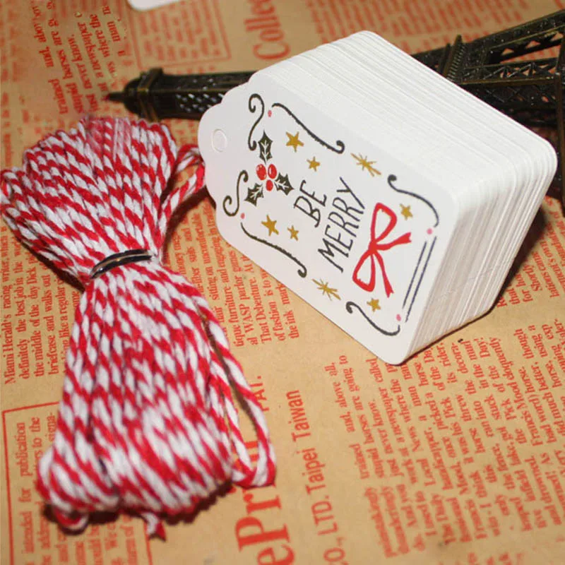 50Pcs Paper Tags With String DIY Craft Party Supplies Favor New Year Christmas Decoration Hanging Ornaments Home Decor Navidad
50Pcs Paper Tags With String DIY Craft Party Supplies Favor New Year Christmas Decoration Hanging Ornaments Home Decor Navidad