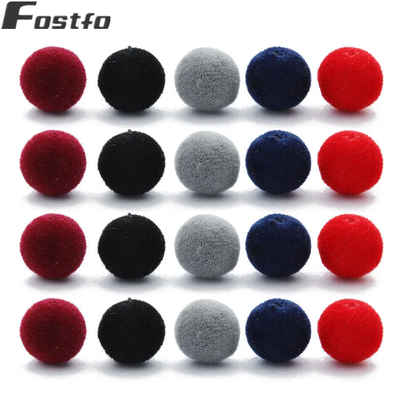 Fostfo 100pcs 8mm Round Beads Pompom Velvet Fabric Resin Loose Spacer Beads 1mm Hole For DIY Necklace Bracelet Earring Making
Fostfo 100pcs 8mm Round Beads Pompom Velvet Fabric Resin Loose Spacer Beads 1mm Hole For DIY Necklace Bracelet Earring Making