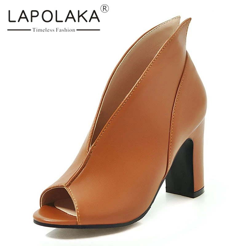 Lapolaka Brand New Big Size 34-43 Ladies High Heels Peep Toe Slip On Shoes Woman Casual Party Office Summer women's Pumps
Lapolaka Brand New Big Size 34-43 Ladies High Heels Peep Toe Slip On Shoes Woman Casual Party Office Summer women's Pumps