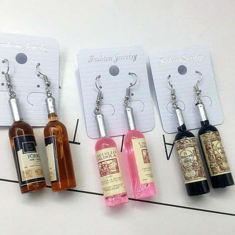Korea Harajuku Cocktail Bottle Earrings Funny Hip Hop Fun Drop Earrings Personality Simulation Red Wine Bottle Creative Earrings
Korea Harajuku Cocktail Bottle Earrings Funny Hip Hop Fun Drop Earrings Personality Simulation Red Wine Bottle Creative Earrings