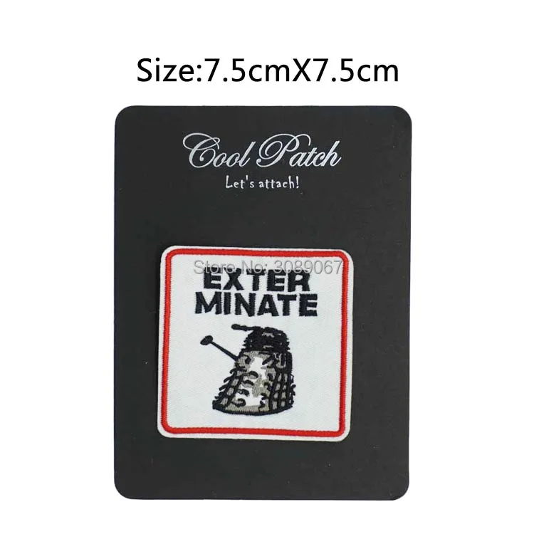 3" Unit Logo Doctor Who DR WHO EXTERMINATE TV Series punk rockabilly applique sew on/ iron on patch clothing
3" Unit Logo Doctor Who DR WHO EXTERMINATE TV Series punk rockabilly applique sew on/ iron on patch clothing