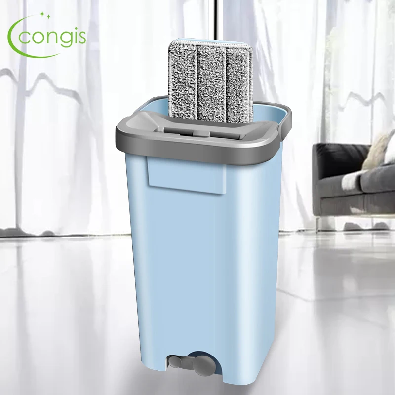 Congis Squeeze Lazy Spinning Mop bucket with microfiber Pads Hand wash free Magic Self-extruding For kitchen Floor Cleaning
Congis Squeeze Lazy Spinning Mop bucket with microfiber Pads Hand wash free Magic Self-extruding For kitchen Floor Cleaning